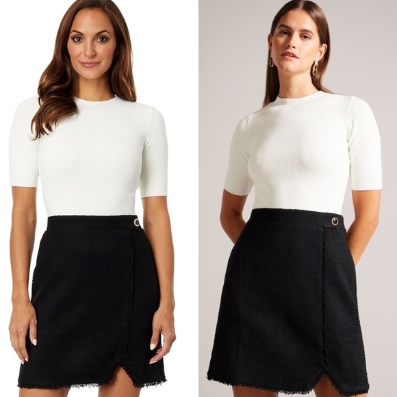 Ted Baker Dresses & Skirts - Ted baker katyyd mini moackabe tweed sweater dress NO OFFERS CONSIDERED